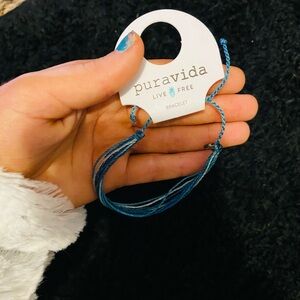 Pura Vida Teal Braided Bracelet